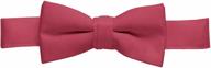 hold'em satin look solid color bow tie for boys and babies: adjustable pre-tied elegance logo