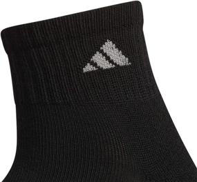 img 2 attached to 🧦 adidas Women's Cushioned Athletic Quarter Socks with Arch Compression (Pack of 6)