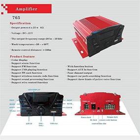 img 3 attached to Secure and Powerful 12V Anti-Theft Bluetooth Amplifier Sound System for ATV/UTV with Hand-Free Speakers and Remote Control