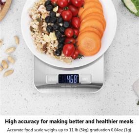 img 3 attached to 🍳 MCIGICM Digital Food Scale: Accurate 11lb Kitchen Scale for Baking/Cooking - Grams, Ounces & ML Measurement, Batteries Included