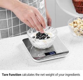 img 2 attached to 🍳 MCIGICM Digital Food Scale: Accurate 11lb Kitchen Scale for Baking/Cooking - Grams, Ounces & ML Measurement, Batteries Included