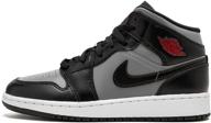 👟 детские кроссовки jordan 1 mid grey shadow 554725-096: непревзойденный стиль и качество (размер 6,5) логотип