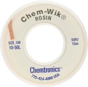 img 1 attached to 🔥 Chemtronics Desoldering Braid: Chem-Wik Rosin 10-50L 0.10", 50ft - Efficient Desoldering Solution for Electronics