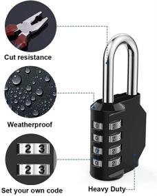 img 3 attached to AIHYTU Waterproof Employee 🔒 Combination Resettable: Your Ultimate Security Solution