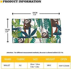 img 3 attached to 🌻 Binienty Leather Trifold Wallets for Women with Sunflower Design - Handbags and Wallets