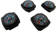 🌐 enhanced 2nd gen liquid-filled slip-on compass set for watchbands or paracord bracelets - type-iii 4pc logo