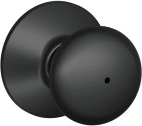 img 4 attached to 🔒 Enhance Bedroom and Bathroom Privacy with Schlage F40 PLY 622 Plymouth Door Knob in Matte Black