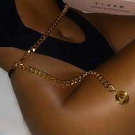 👙 glam up your summer look with cosydays sexy belly chain gold beach bikini body chain waist summer party body chain jewelry for women and girls (a-cion) logo