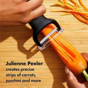 img 2 attached to 🍴 Enhance your Kitchen Experience with the OXO Good Grips 2-Piece Peeler Set - Swivel and Julienne