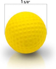 img 2 attached to 🏌️ 12-Pack Limited-Flight Foam Practice Golf Balls - Instant Feedback & Dent Resistant - Ideal for Indoors, Basement & Backyard - Perfect for Men and Kids