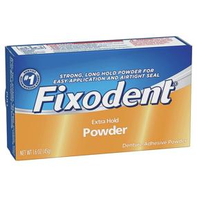 img 4 attached to 💪 Enhanced Hold Fixodent Denture Adhesive Powder - 1.6 Oz