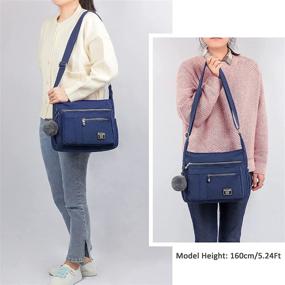 img 2 attached to 👜 RFID Roomy Crossbody Purse for Women - Multiple Pockets Bag, Fashionable Top Handle Satchel and Shoulder Handbag