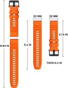 img 1 attached to Силиконовый совместимый ремешок для часов Forerunner Instinct