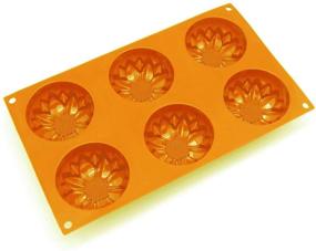 img 3 attached to Mose Cafolo: 6-Cavity Sunflower Silicone Soap Mold for DIY Handmade Cake, 🌻 Chocolate, Cupcake, Biscuit, Bread, Muffin, Candle, Ice Cube Making - 2 Pcs Mould Set