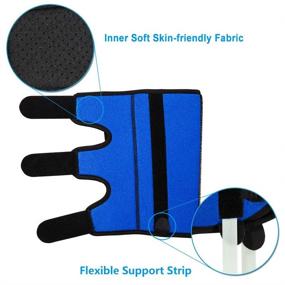 img 1 attached to Adult Elbow Immobilizer Stabilizer Support Splint for Cubital Tunnel Syndrome, Arthritis, Tendonitis Relief at Night Sleeping - Blue, Size M