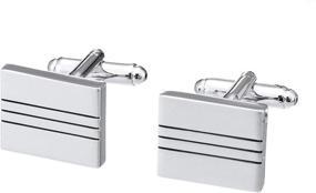 img 3 attached to 👔 Sophisticated Elegance: Salutto Simple Luxury French Cufflinks for Men's Accessories