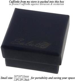 img 1 attached to 👔 Sophisticated Elegance: Salutto Simple Luxury French Cufflinks for Men's Accessories