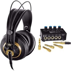 img 4 attached to AKG K240 Studio Полуоткрытые супраушные профессиональные студийные наушники с усилителем для наушников Knox Gear: Улучшенное звуковое восприятие для студийных профессионалов.