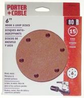 porter cable 736600815 six hole sanding 15 pack logo