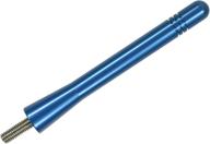 usa-made 4 inch blue aluminum antenna by antennamastsrus - compatible with hummer h3 (2006-2010) logo