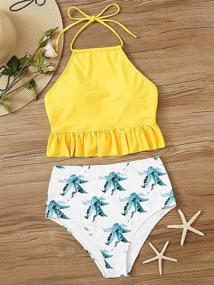 img 3 attached to 👙 ROVLET High Waisted Swimwear: Stylish Women's Clothing for Beach and Pool