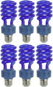 img 2 attached to 🔵 Sunlite SL24/B/6PK CFL Spiral Colored Bulb, 24W (100W Equivalent), E26 Base, 8,000 Hour Lifespan, UL Listed, 6-Pack Blue Bulbs, 6 Count