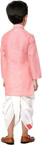 img 1 attached to 👕 Cellora Boys' Ethnic Kurta Dhoti Set for Cultural Fancy Party Dress, Light Color, Size 11-12 - Boys' Clothing and Clothing Sets in India