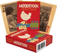 aquarius woodstock playing cards: an officially licensed woodstock themed deck for your favorite card games - collectible poker size cards with linen finish логотип