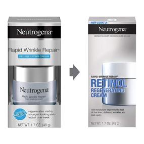 img 1 attached to 🧴 Neutrogena Rapid Wrinkle Repair Retinol Regenerating Anti-Aging Cream; Hyaluronic Acid Infused Retinol Moisturizer & Neck Cream, 1.7 oz