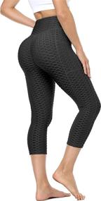 img 3 attached to Leggings Compression Athletic Honeycomb Seamless Sports & Fitness and Other Sports