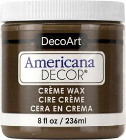img 1 attached to 🎨 Deco Art ADM8-07-36 Americana Decor Creme Wax, 8 Fl. Oz, Rich Deep Brown
