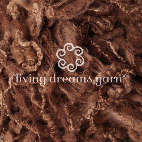 img 3 attached to Corriedale Fiber with Curly Locks - Textured Felting Wool 🌾 for Needle Felting, Spinning, Doll Hair, and Waldorf Crafts - Cacao