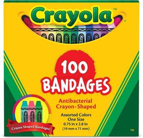 img 4 attached to 🎨 Crayola Shaped Antibacterial Kids Bandages: 100 Count for Birthday Parties, Party Supplies, Stickers, Stocking Stuffers, or White Elephant Gifts – Adhesive Bandages for Minor Cuts, Scrapes, & Burns