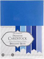 🔵 darice gx220061 core'dinations value pack cardstock - 50 pack, 8.5x11, brilliant blue - high-quality craft paper for various projects logo