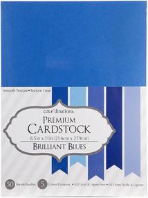 img 3 attached to 🔵 Darice GX220061 Core'dinations Value Pack Cardstock - 50 Pack, 8.5x11, Brilliant Blue - High-Quality Craft Paper for Various Projects