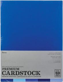 img 1 attached to 🔵 Darice GX220061 Core'dinations Value Pack Cardstock - 50 Pack, 8.5x11, Brilliant Blue - High-Quality Craft Paper for Various Projects