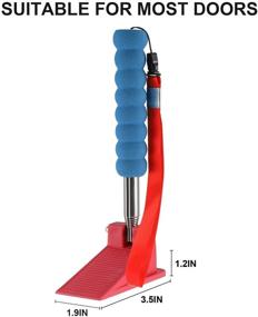 img 1 attached to 🚪 Remedic Telescopic Door Stopper: Extended Handle, Flexibility, Multi-Floor Compatibility, Extra Strength - 3rd Generation