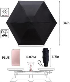 img 3 attached to ☔ Compact and Portable: NOOFORMER Mini Travel Rain Umbrella for On-the-Go Protection