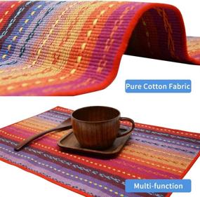 img 1 attached to 🍽️ Washable Braided Cotton Kitchen Placemats