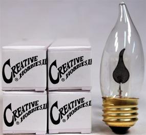 img 1 attached to Creative Hobbies® 10J Standard Flickering Light Bulbs