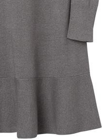 img 1 attached to 👗 Women's Long Sleeve Ruffle Skirt Sweater Dress by Amazon Brand Lark & Ro