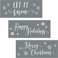 i like that lamp christmas stencils - easy diy wall décor for making sign stencils (3 pack, christmas theme) logo