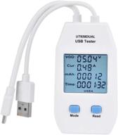 🔌 ut658 dual usb detector: digital voltmeter ammeter for inspecting usb chargers and portable power sources - measures power capacity, voltage, and current logo