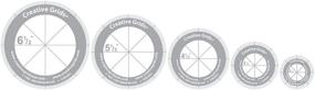 img 4 attached to CGRCRCL Quilt Ruler - Creative Grids Quilt Ruler Circles (5 Discs with Grips)