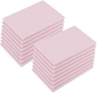 tosnail 16 pack 4x6 rubber stamp carving blocks, soft craft rubber - perfect for beginners and professionals - pink logo