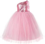 one shoulder sequin junior dresses christening apparel & accessories baby girls for clothing logo