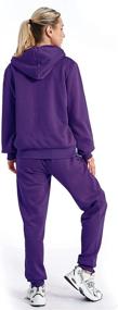 img 2 attached to Jogging Workout Sweatsuit Tracksuit Loungewear Sports & Fitness and Team Sports