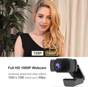 img 1 attached to 🎥 2020 [Enhanced] 1080P HD Webcam with Microphone - USB Plug and Play Video Computer Camera for Live Streaming, Gaming, Calling, and Conferencing - Laptop/Desktop PC Web Camera 2MP at 30fps (Black)