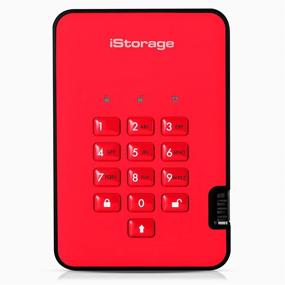 img 4 attached to 💾 iStorage diskAshur2 SSD 8TB Red - Password Protected Secure Portable Solid State Drive - Dust and Water Resistant, Portable, Military Grade Hardware Encryption - USB 3.1 IS-DA2-256-SSD-8000-R