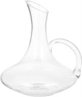 🍷 hemoton glass wine decanter: hand-blown crystal glass red wine carafe with handle for festive holiday bar decoration and whiskey bottle drink serving логотип